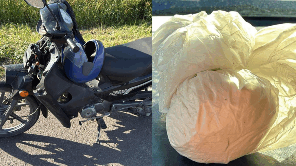 El intento de evadir un control en la Ruta 158 terminó con dos jóvenes detenidos. La droga fue recuperada y los investigadores analizan su procedencia.