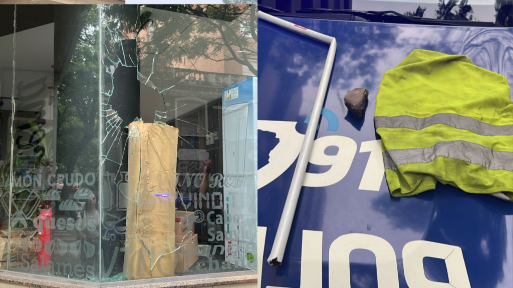 Dos cuidacoches fueron detenidos tras una pelea que terminó con daños en la vidriera de una carnicería en Nueva Córdoba