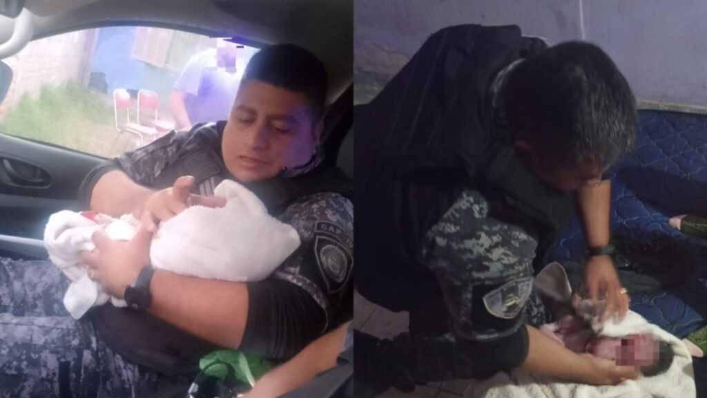 El operativo se realizó tras un llamado al 911 que alertaba sobre una mujer en trabajo de parto dentro de una vivienda. El bebé nació con asistencia policial y luego ambos fueron trasladados a la Nueva Maternidad Provincial.