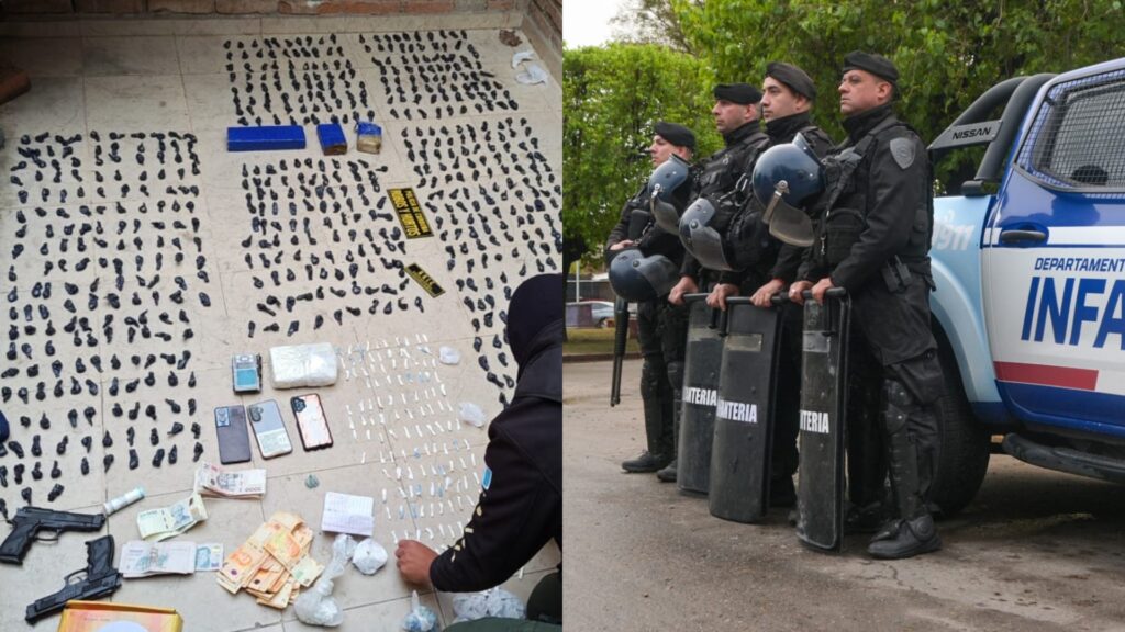 Hasta el momento fueron arrestadas 23 personas en procedimientos realizados en distintos sectores de la Capital. También se incautaron armas, cartuchos, 67 teléfonos celulares y un automóvil.